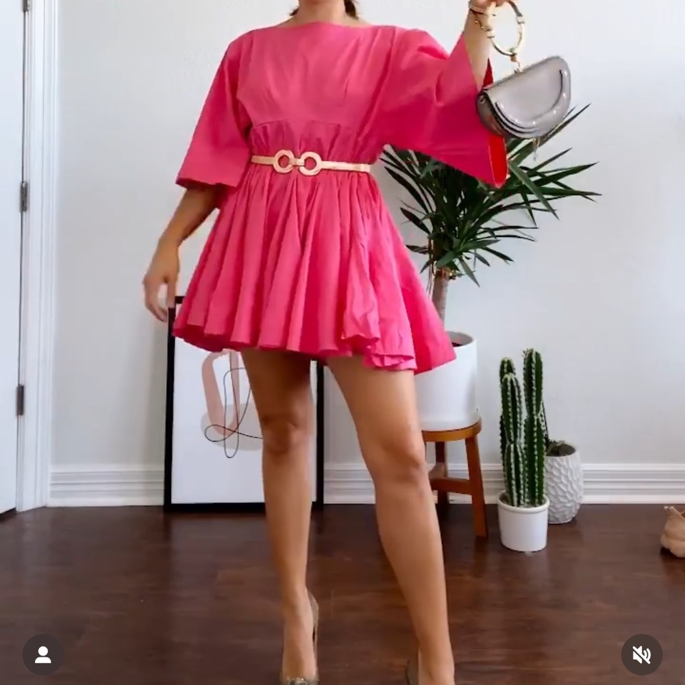 Free People Pink Puff Dress